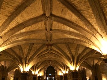 Low angle view of ceiling