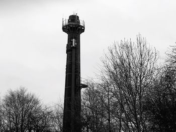 Low angle view of tower against sky