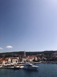 Boats in sea