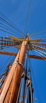 Low angle view of discovery's mast.