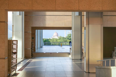 Entrance of building