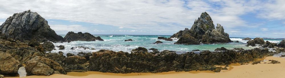 Panoramic view of sea against sky