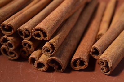 Close-up of cinnamon rolls