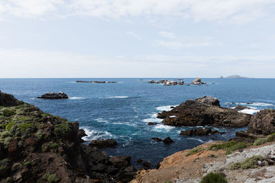 Scenic view of sea against sky