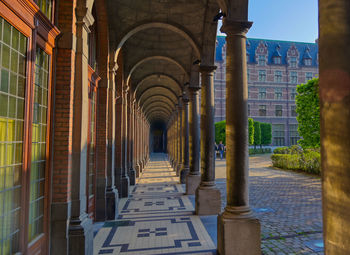 Corridor of historic building