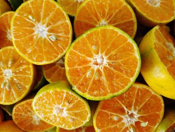 Full frame shot of orange slices