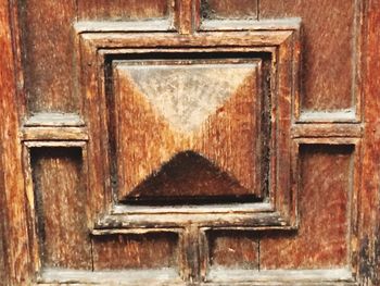 Close-up of wooden door