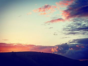 Scenic view of sky during sunset