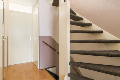 Low angle view of spiral staircase