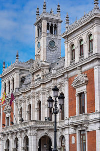 Low angle view of building against sky