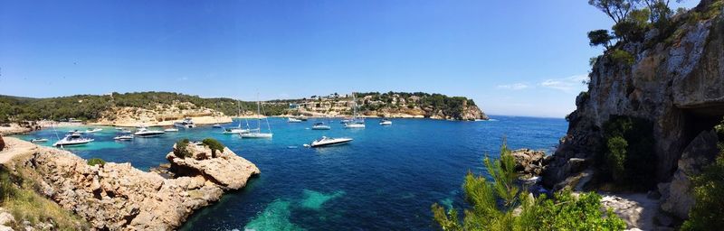 Panoramic view of sea against sky