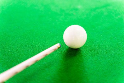 Close-up of ball on table