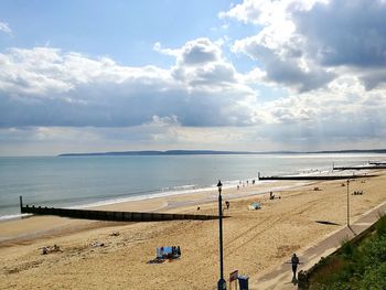 Panoramic view of beach