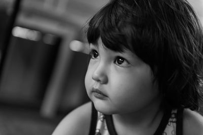 Close-up portrait of cute boy