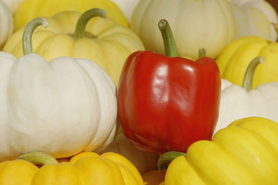 Close-up of yellow bell peppers