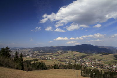 Scenic view of landscape against sky