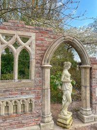 Statue of historic building