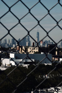 Illuminated bridge over river