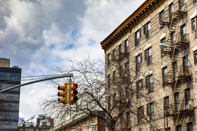 Low angle view of buildings against sky