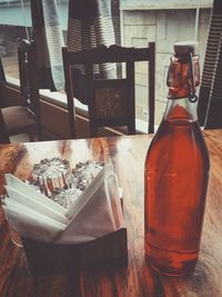 Close-up of drink on table