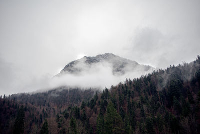 Scenic view of mountain against sky