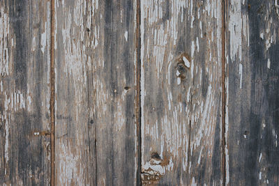 Full frame shot of old wooden door