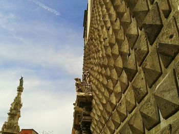 Low angle view of historical building against sky