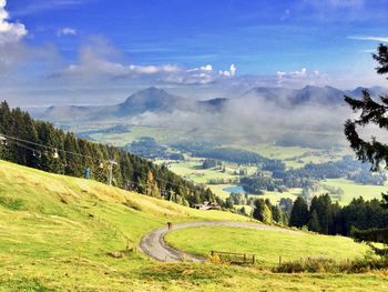 Scenic view of landscape against sky