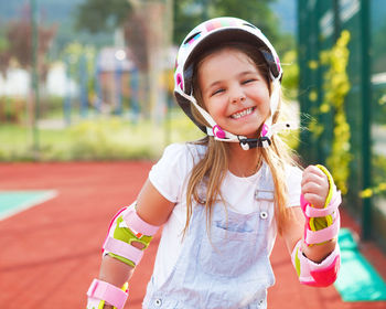 Portrait of smiling girl