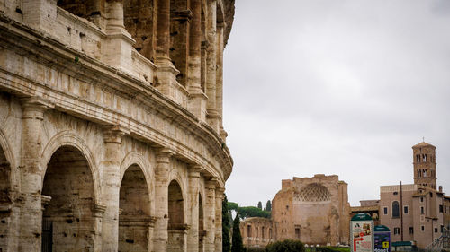 Low angle view of historical building against sky