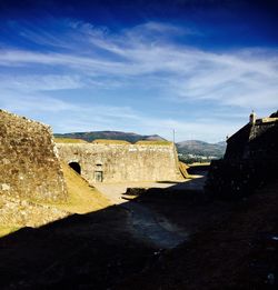 Ruins of old ruin building