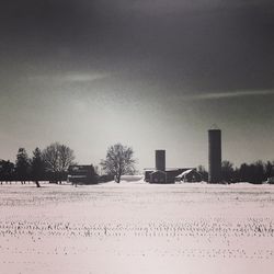 Scenic view of building against sky