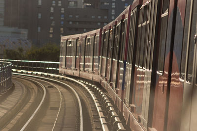 Train on railroad track