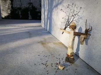 View of fire hydrant on road