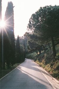 Road passing through landscape