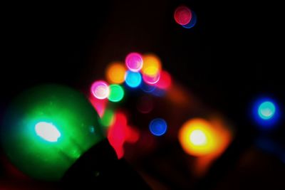 Defocused lights at night