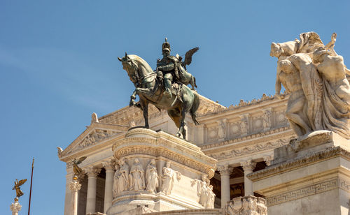 Low angle view of statue