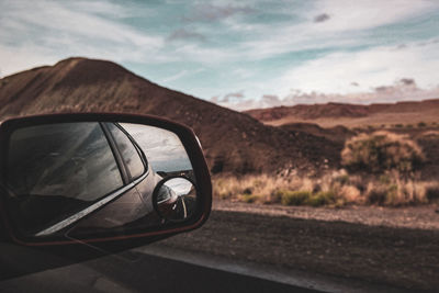 Car on road against sky