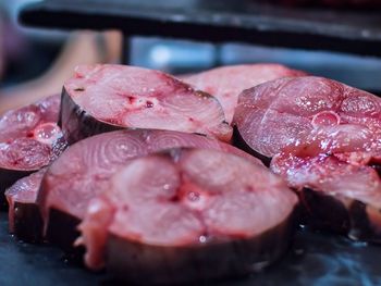 Close-up of raw meat