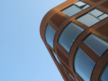 Low angle view of building against clear sky