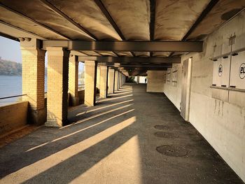 Empty corridor of building