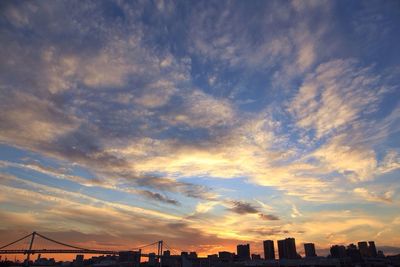 Cityscape at sunset