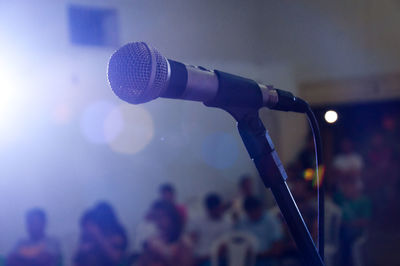 Close-up of crowd at music concert