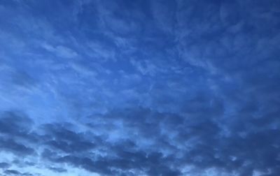 Low angle view of clouds in sky