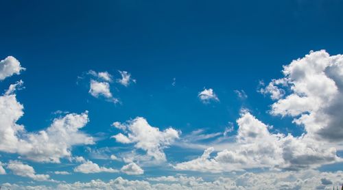 Low angle view of clouds in sky