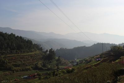 Scenic view of landscape against sky