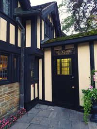 Entrance of building