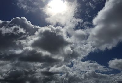 Low angle view of cloudy sky