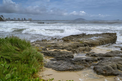 Scenic view of sea against sky