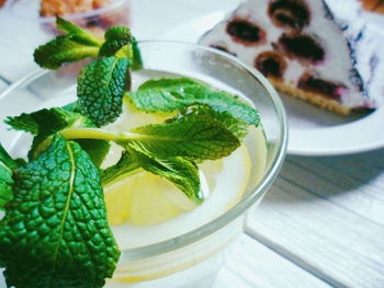 Close-up of drink on table